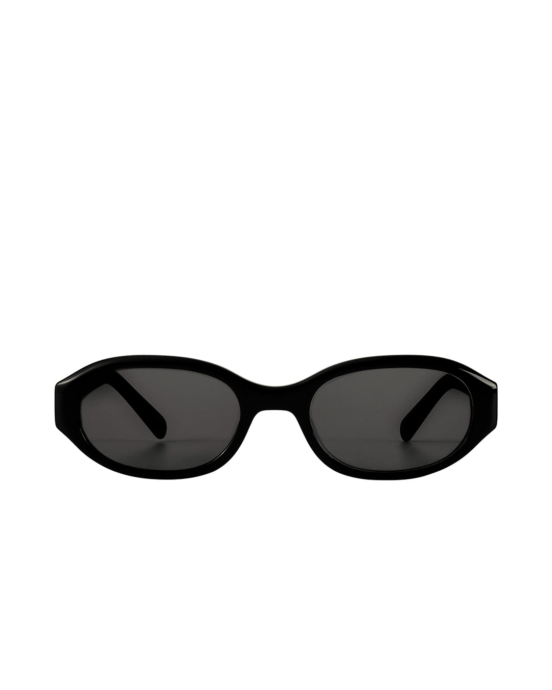 Stand Oil Day Glare Oval Sunglasses — Black