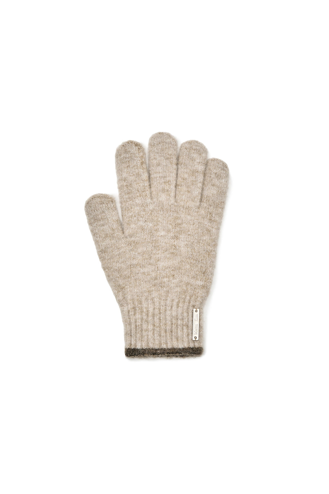 Matin Kim Boucle Knit Gloves — Beige