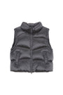 Matin Kim Unbalance Quilted Down Vest — Gray