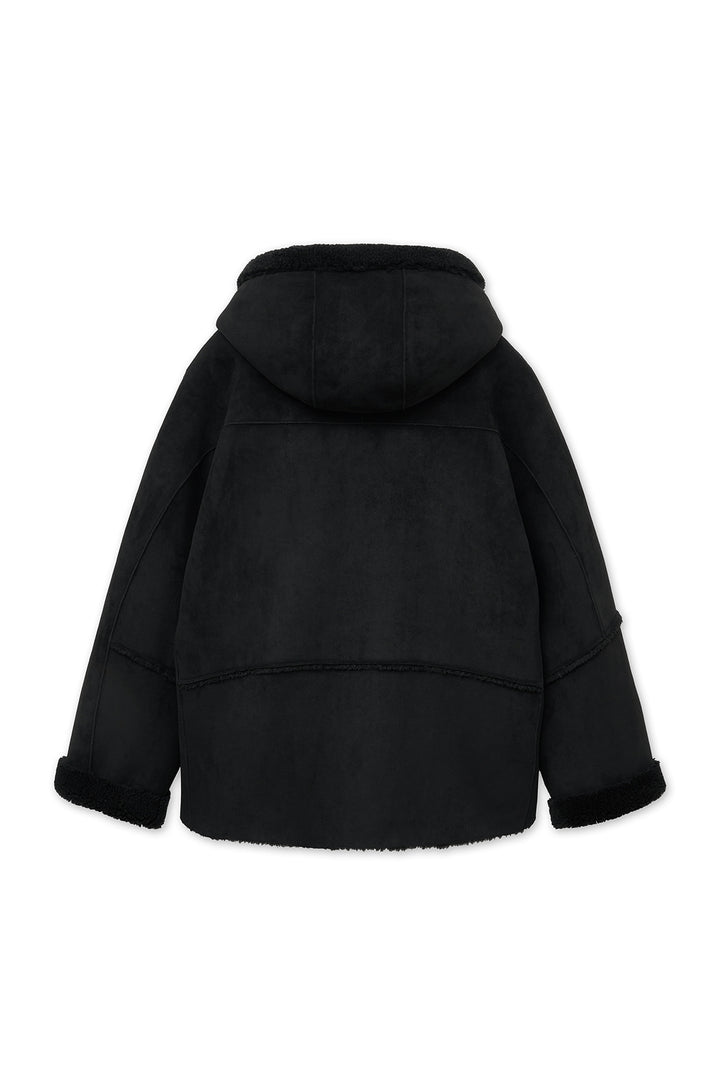 Matin Kim Reversible Hoody Mustang — Black
