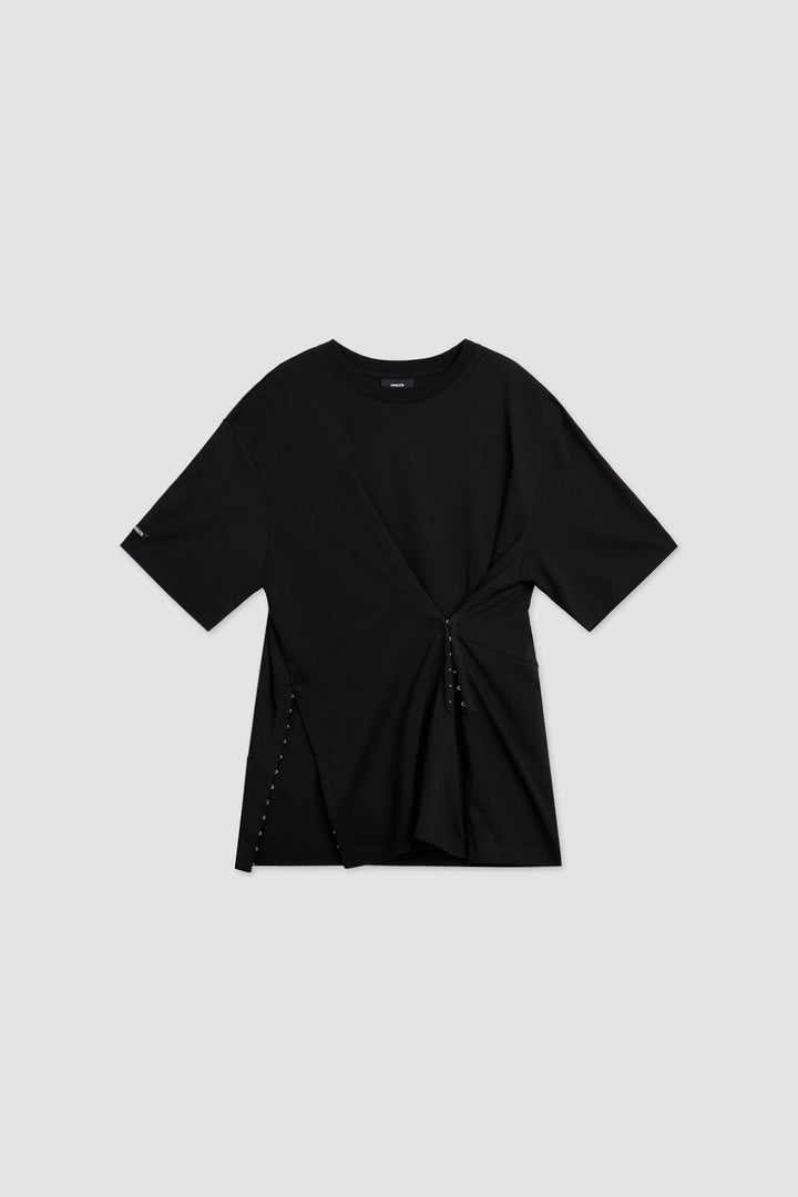 KIMMATIN Hook and Eye Point Two Way Top — Black