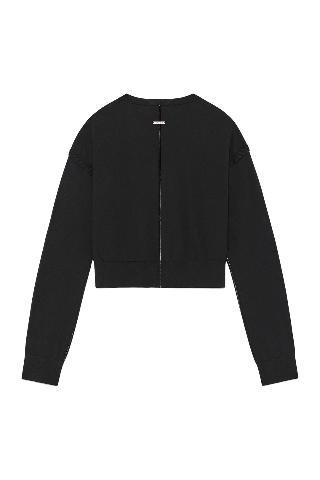 Matin Kim Slit Detail Button Cardigan — Black
