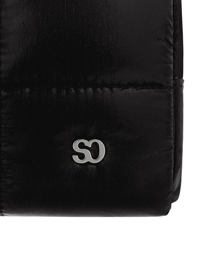 Stand Oil Bubble Pouch — Quilted Nylon Mini — Black
