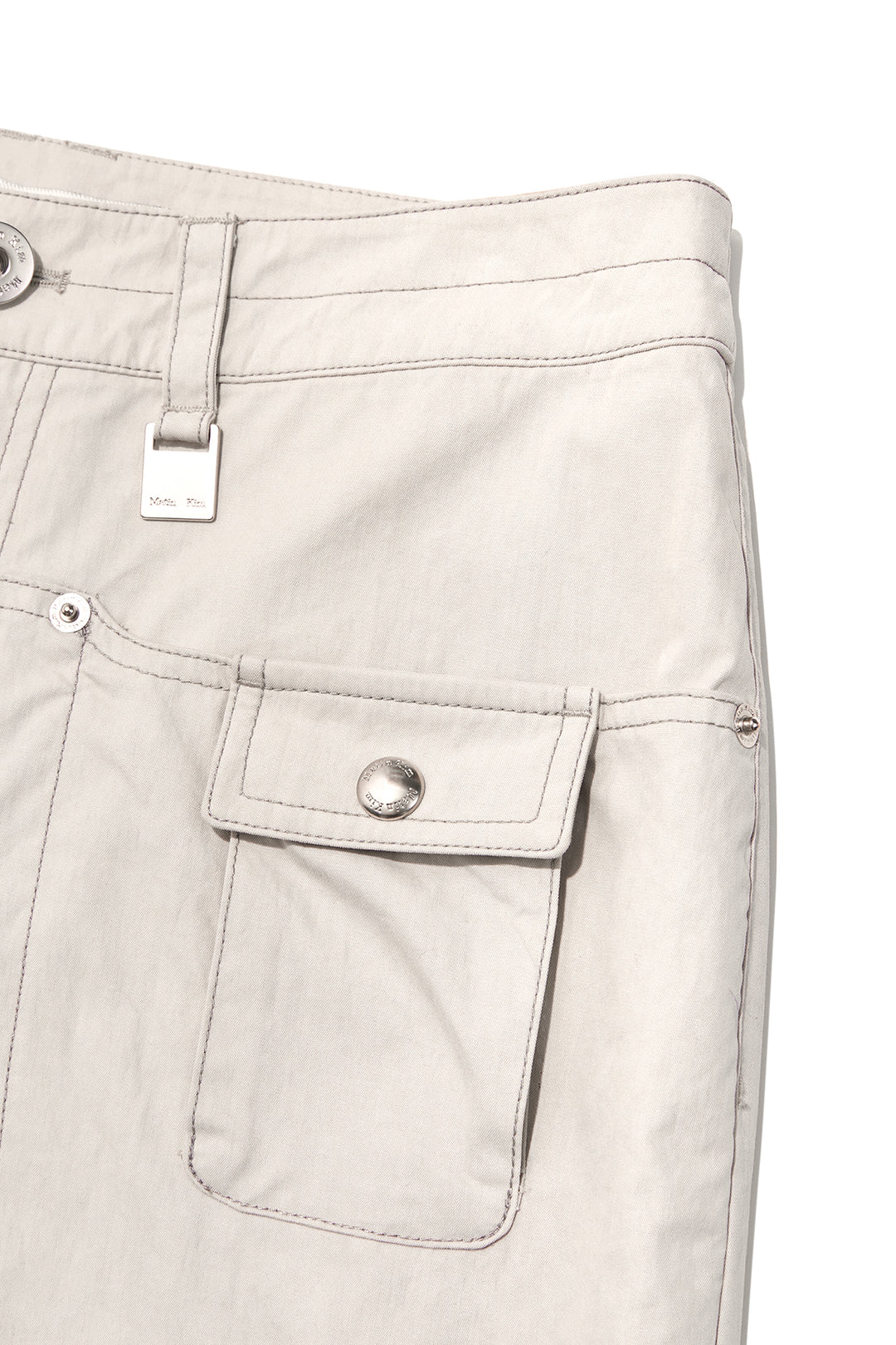 Matin Kim Snap Pocket Point Fatigue Pants — Gray