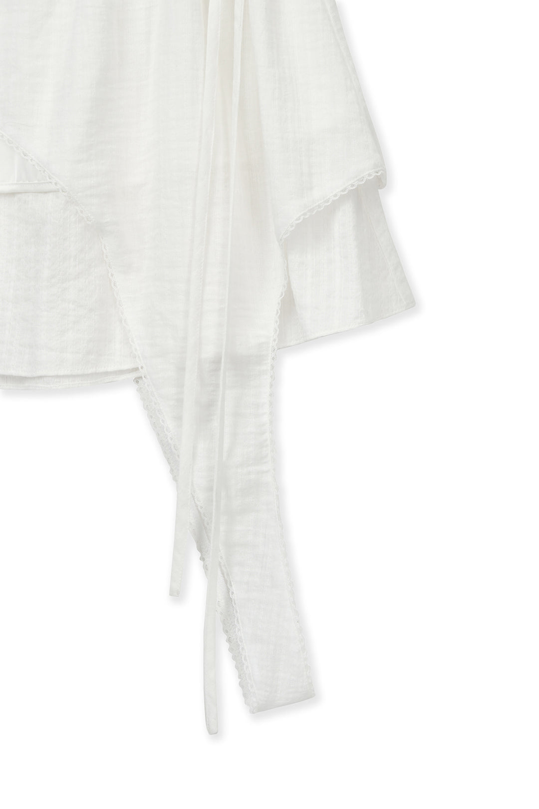 Matin Kim Multi Panel Layered Skirt — White