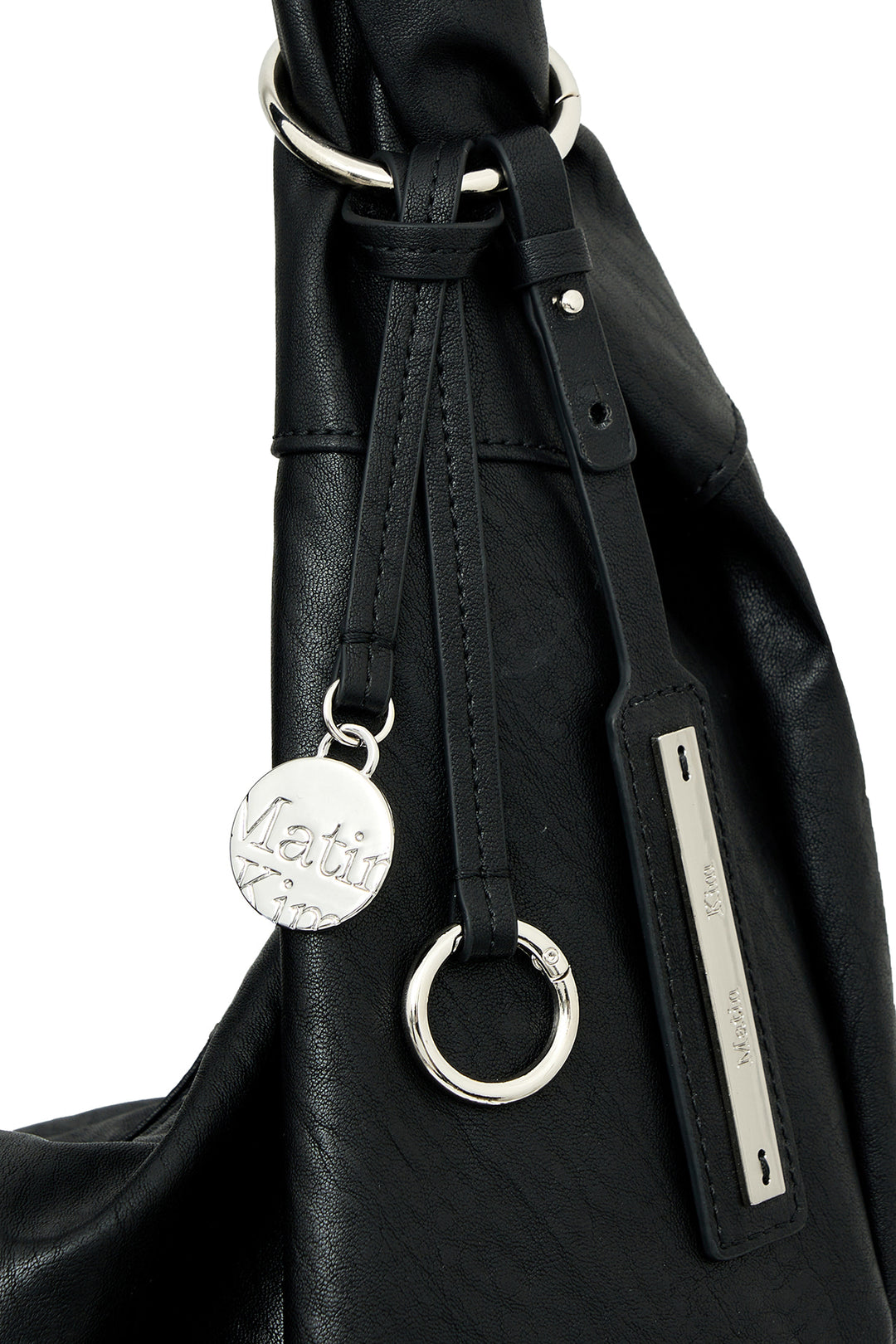 Matin Kim Twist Handle Small Hobo Bag — Black