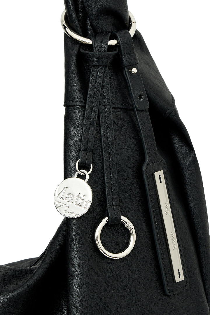 Matin Kim Twist Handle Small Hobo Bag — Black