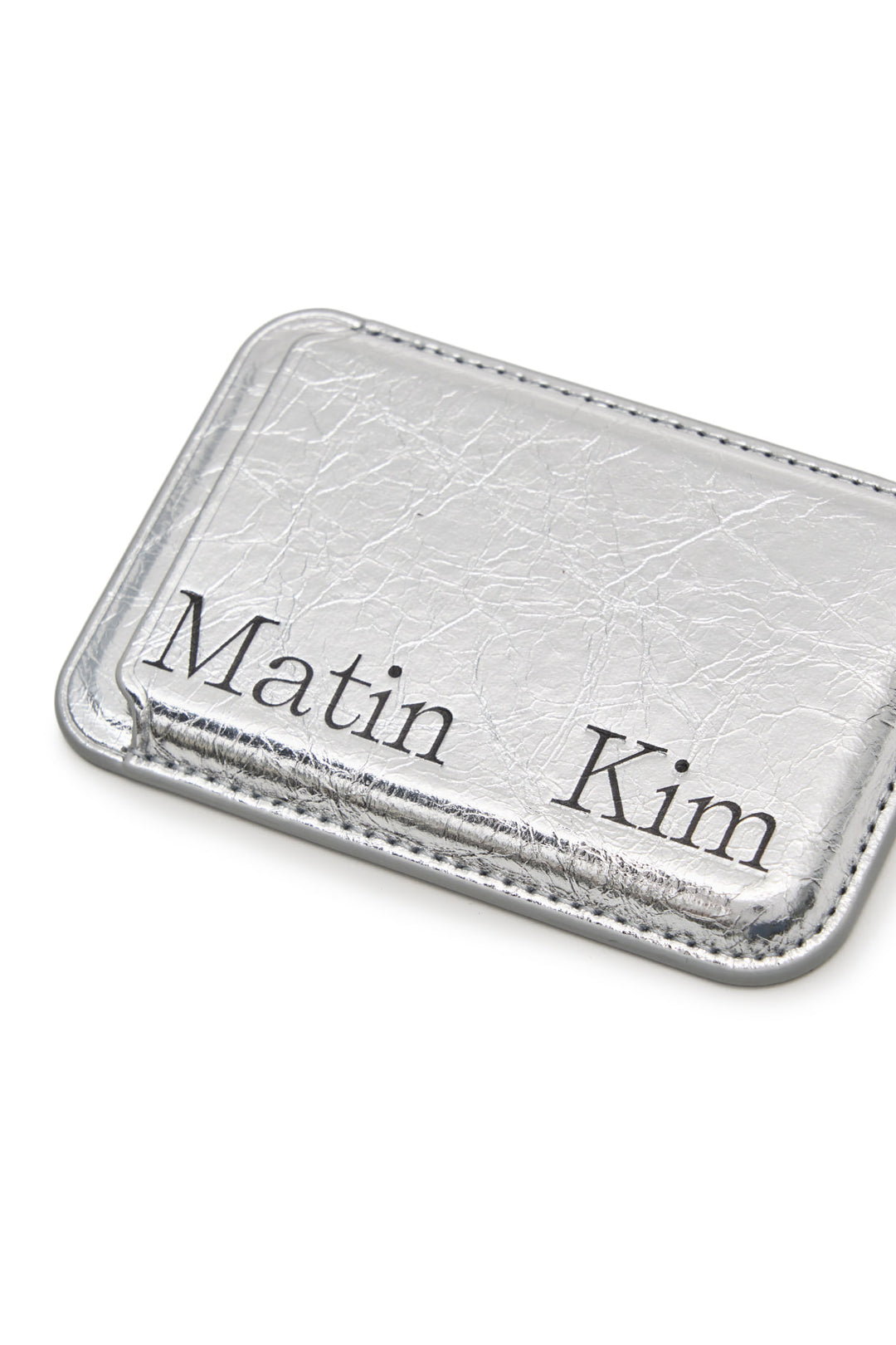 Matin Kim Magnetic Card Wallet — Silver