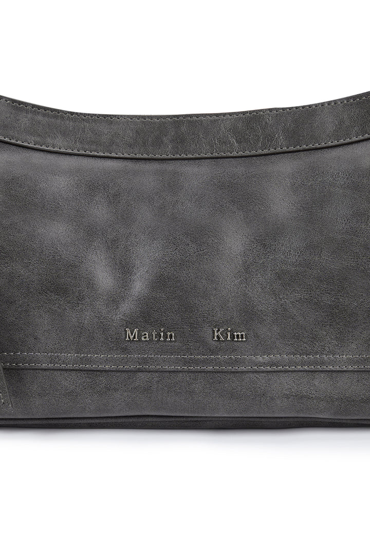 Matin Kim Rivet Point Quad Shoulder Bag — Charcoal