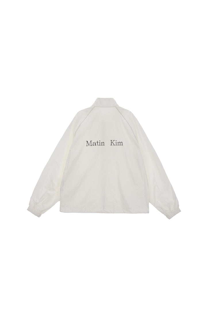 Matin Kim Logo Coating Jumper — Ivory