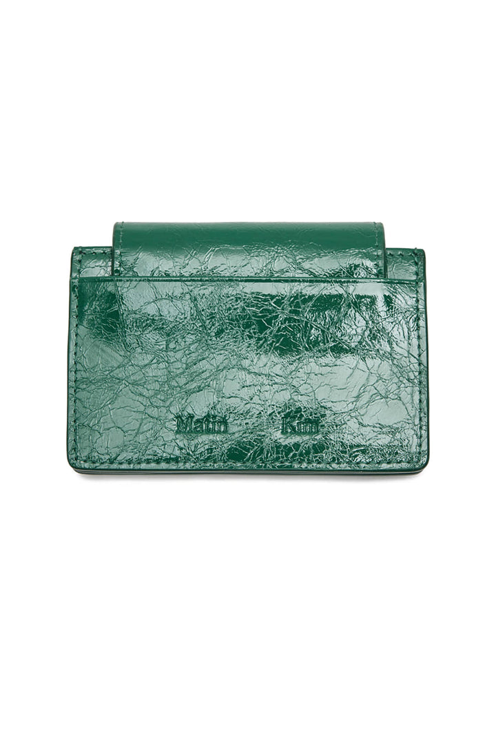 Matin Kim Glazed Accordion Wallet — Green
