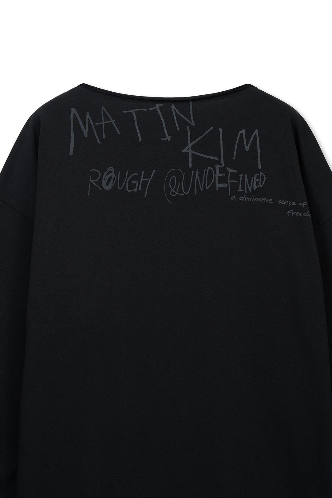 Matin Kim Raw Hem Boat Neck Top — Black