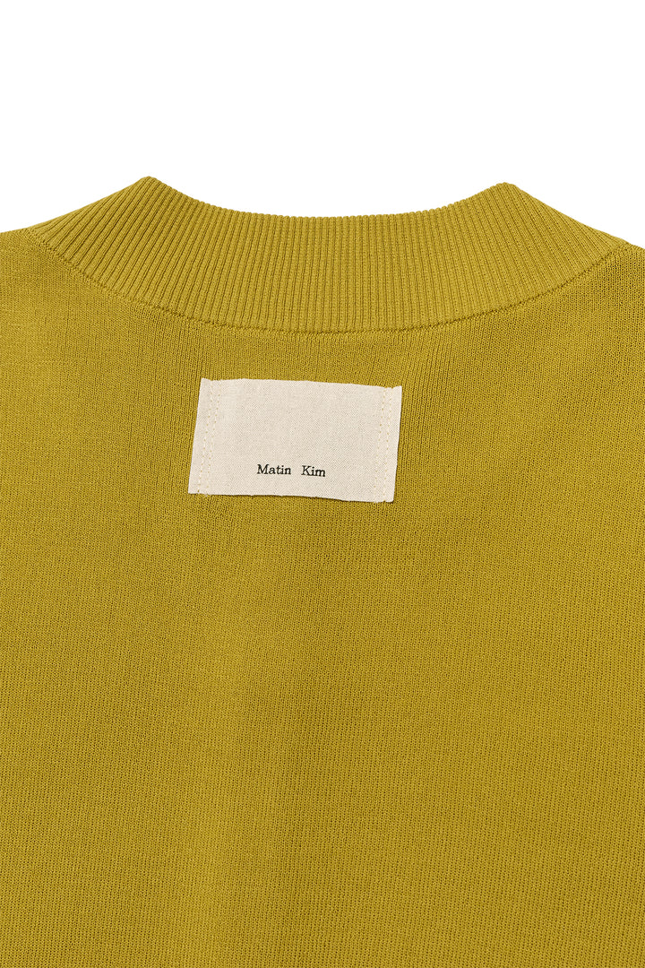Matin Kim Pocket Point Half Cardigan — Olive