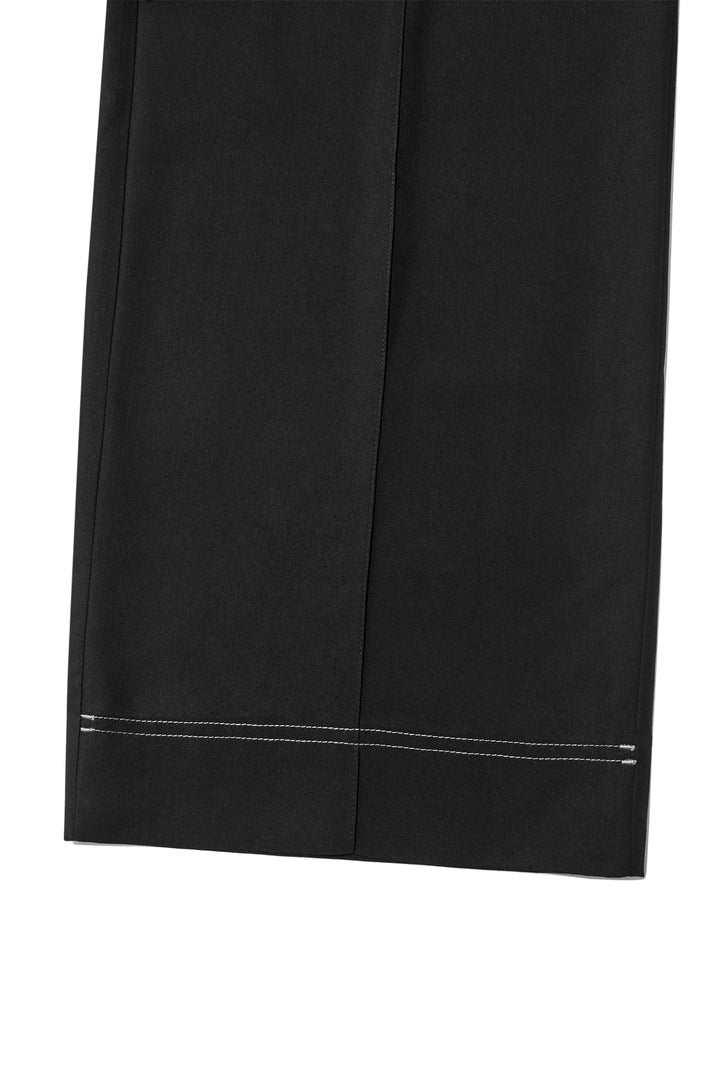 Matin Kim Layered Banding Sweatpants — Black