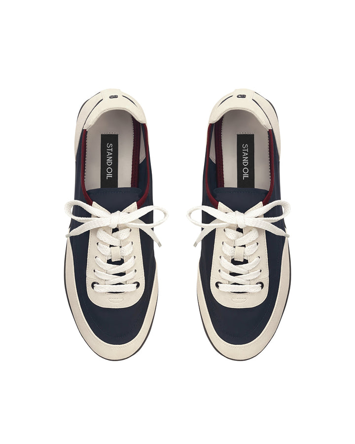 Stand Oil Sophie Flat Sneaker — Navy Combo