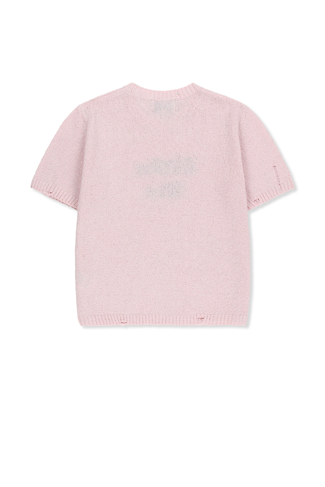 Matin Kim Half Sleeve Logo Pullover — Pink