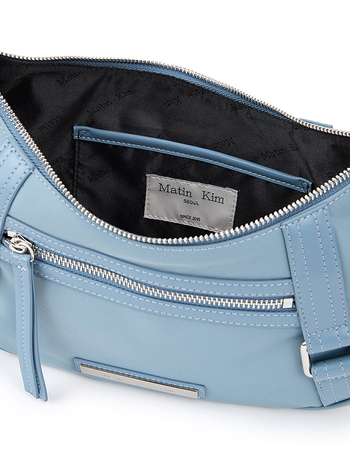 Matin Kim Fabric Arc Hobo Bag in Smoke — Blue