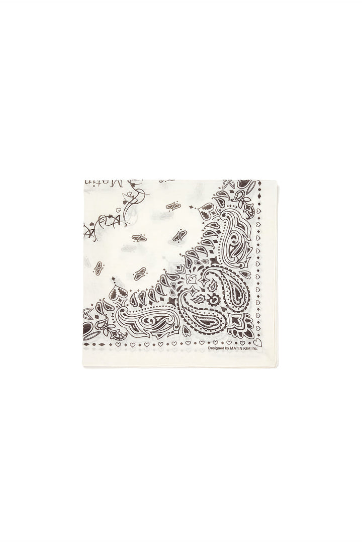 Matin Kim Vintage Printed Bandana — Ivory