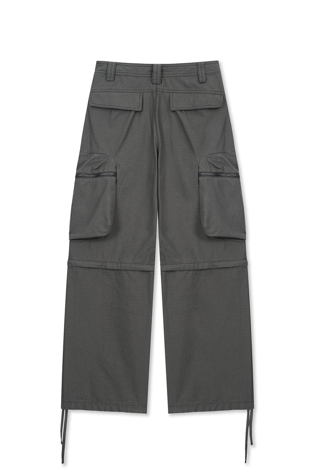 Matin Kim Detachable Cargo Pants — Charcoal