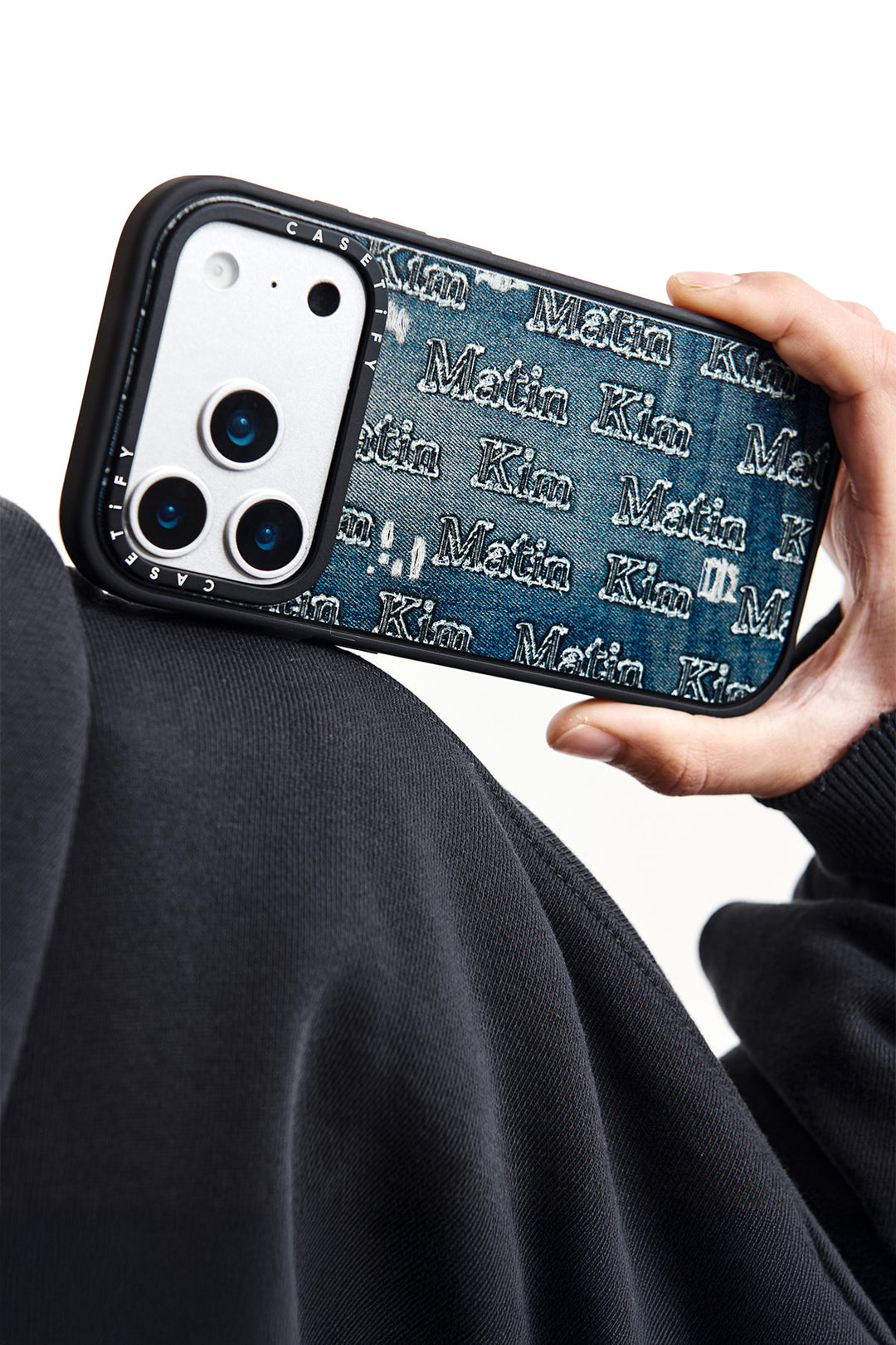 Matin Kim x Casetify Denim Case — Blue