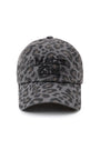 Matin Kim Leopard Volume Logo Ball Cap Dark — Gray
