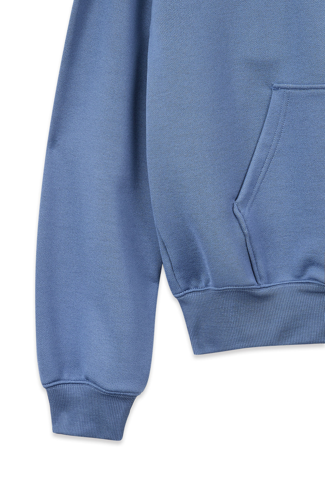Matin Kim Back Logo Glitter Zip Hoodie — Blue