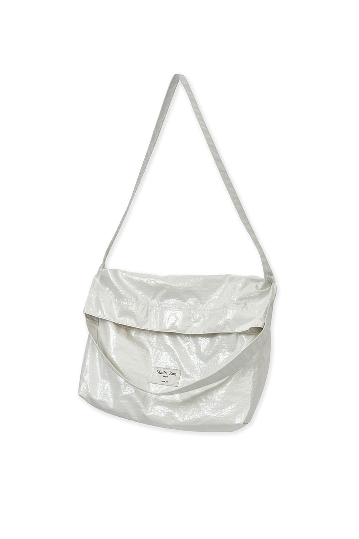 Matin Kim Glossy Light Two Way Bag — Ivory