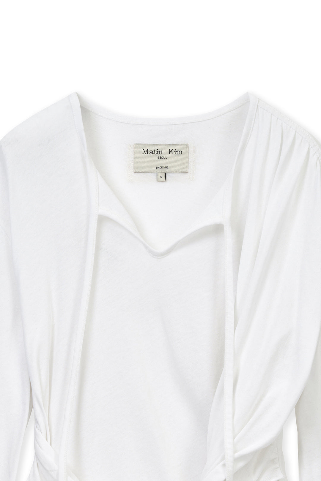 Matin Kim Tied Drapery Top — White