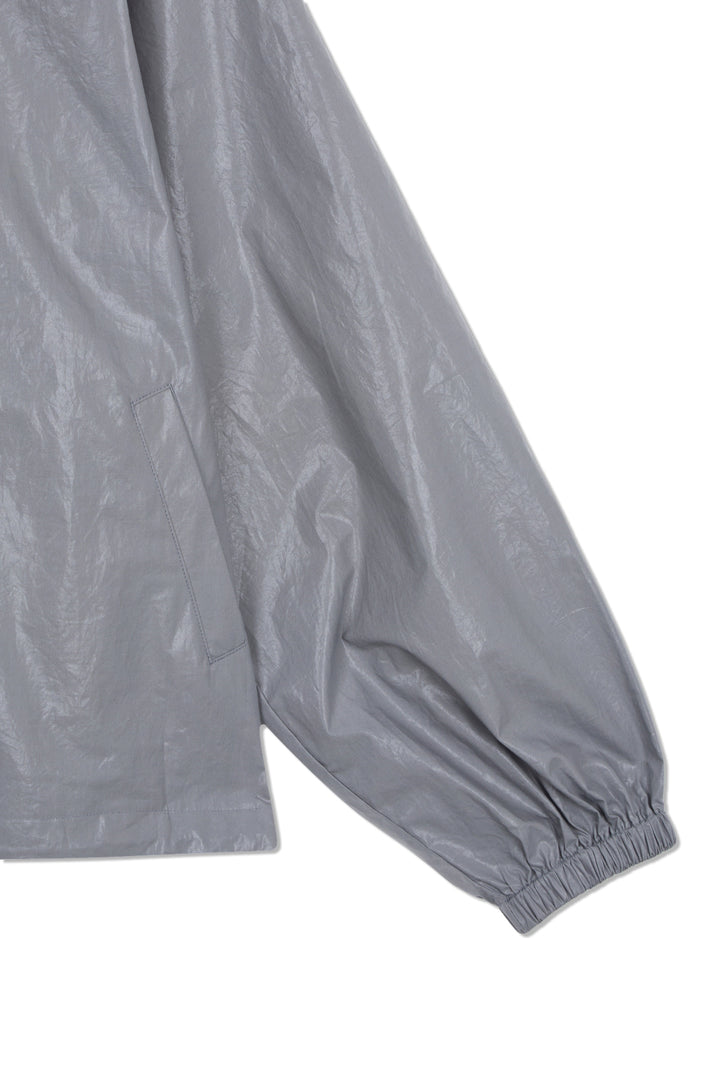 Matin Kim Logo Coating Jumper Dark — Gray