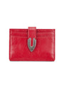 Matin Kim Western Buckle Card Wallet — Red