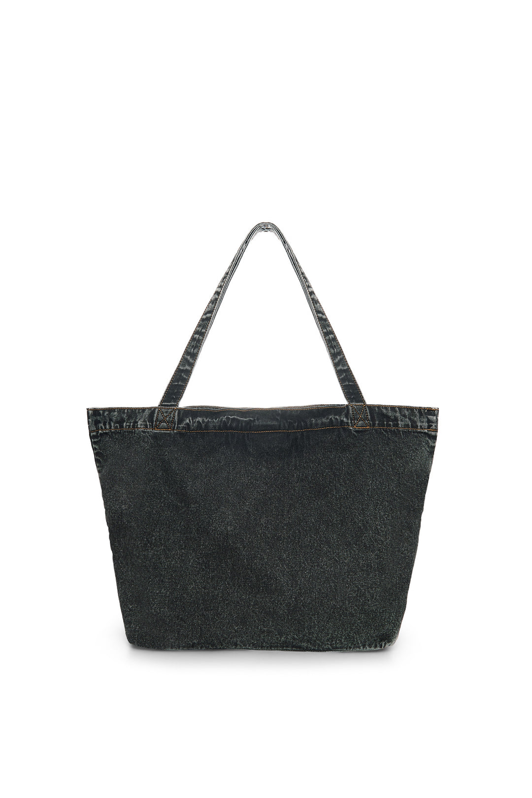 Matin Kim Stitch Denim Shoulder Bag — Black