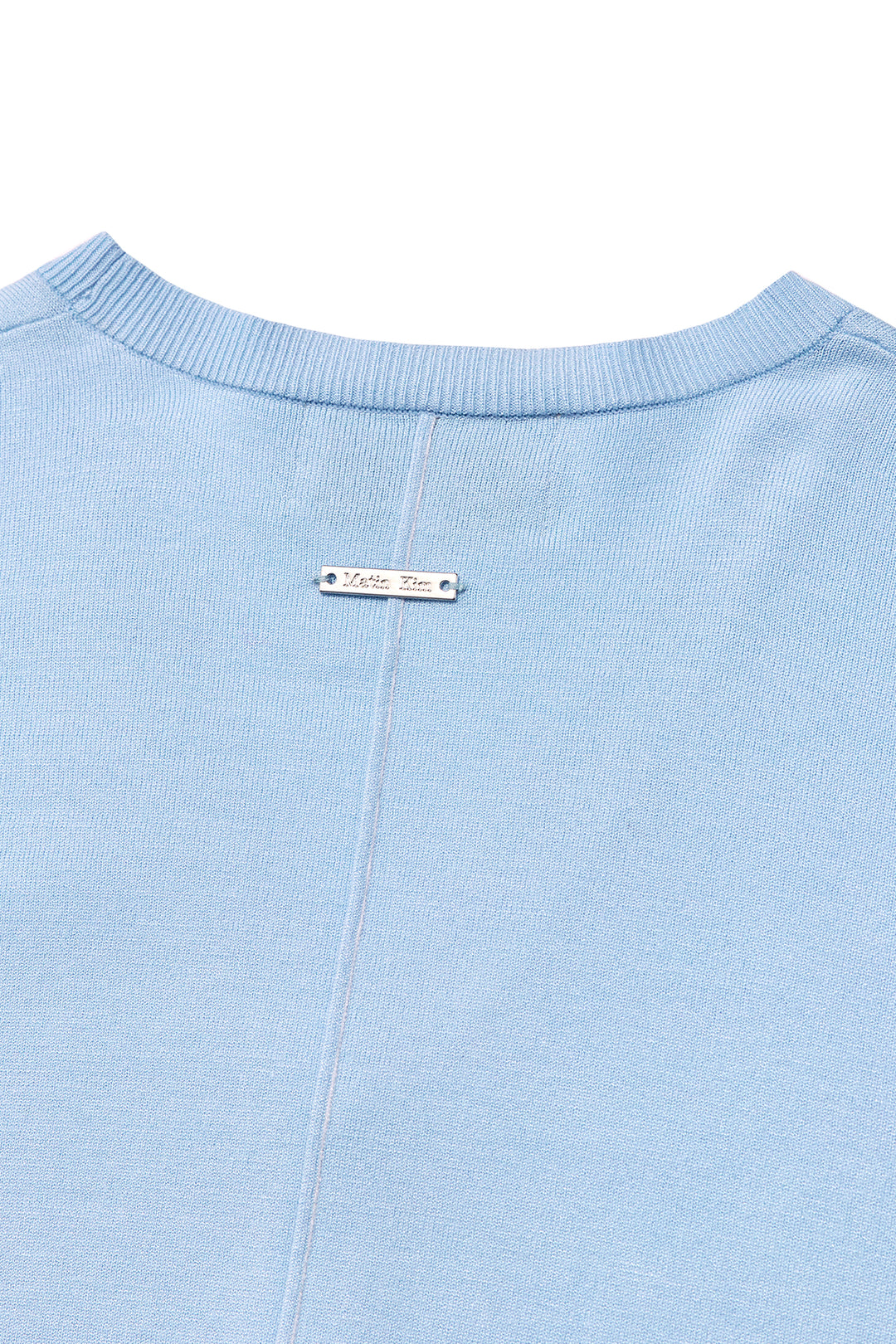 Matin Kim Slit Detail Button Cardigan — Light Blue