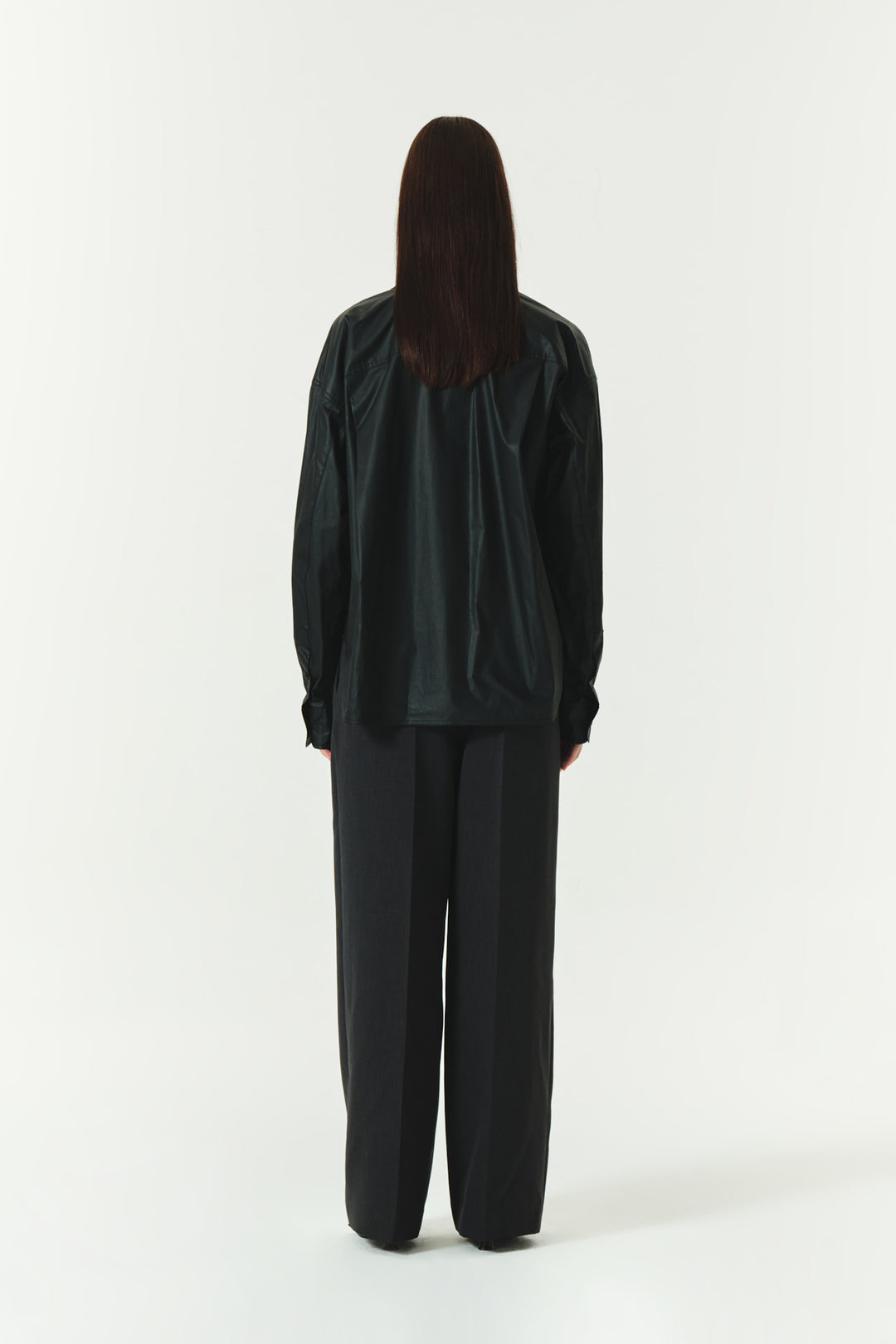 KIMMATIN Two Way Coating Shirt — Black
