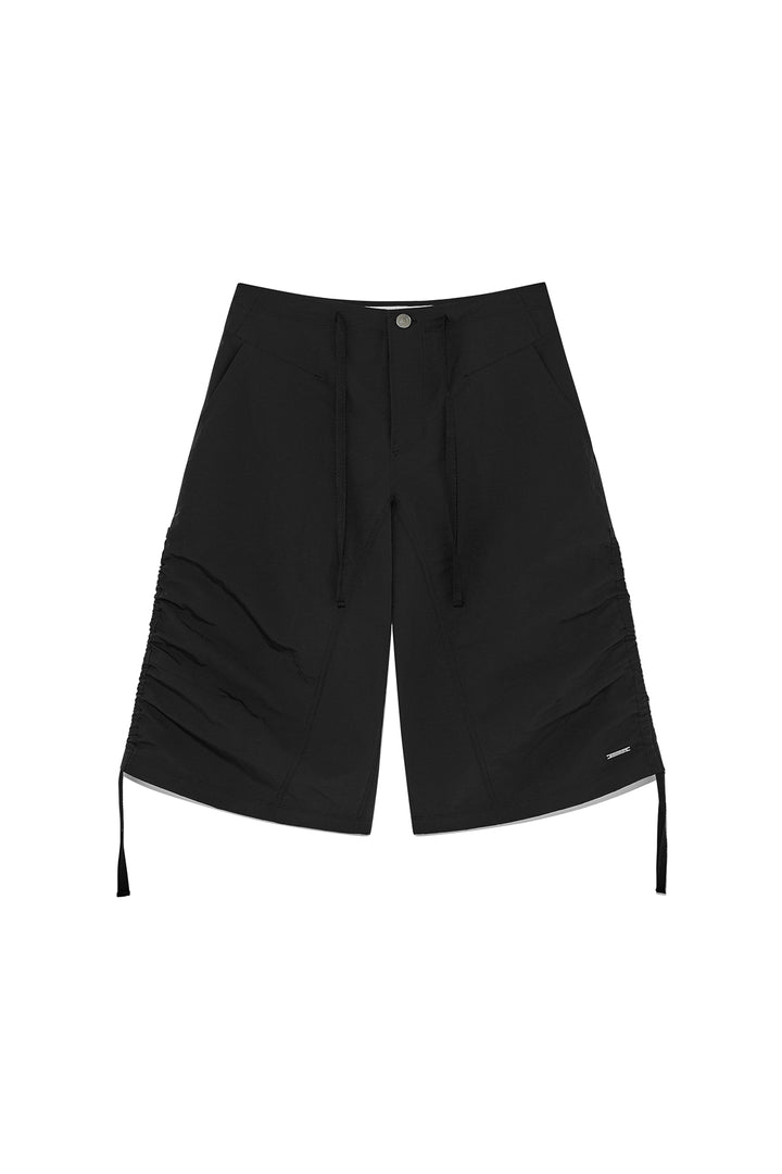 Matin Kim Nylon String Half Pants — Black