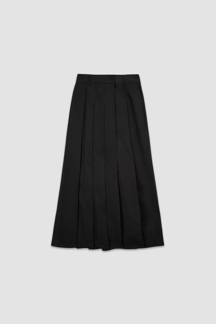 KIMMATIN Unbalance Pleats Pants — Black