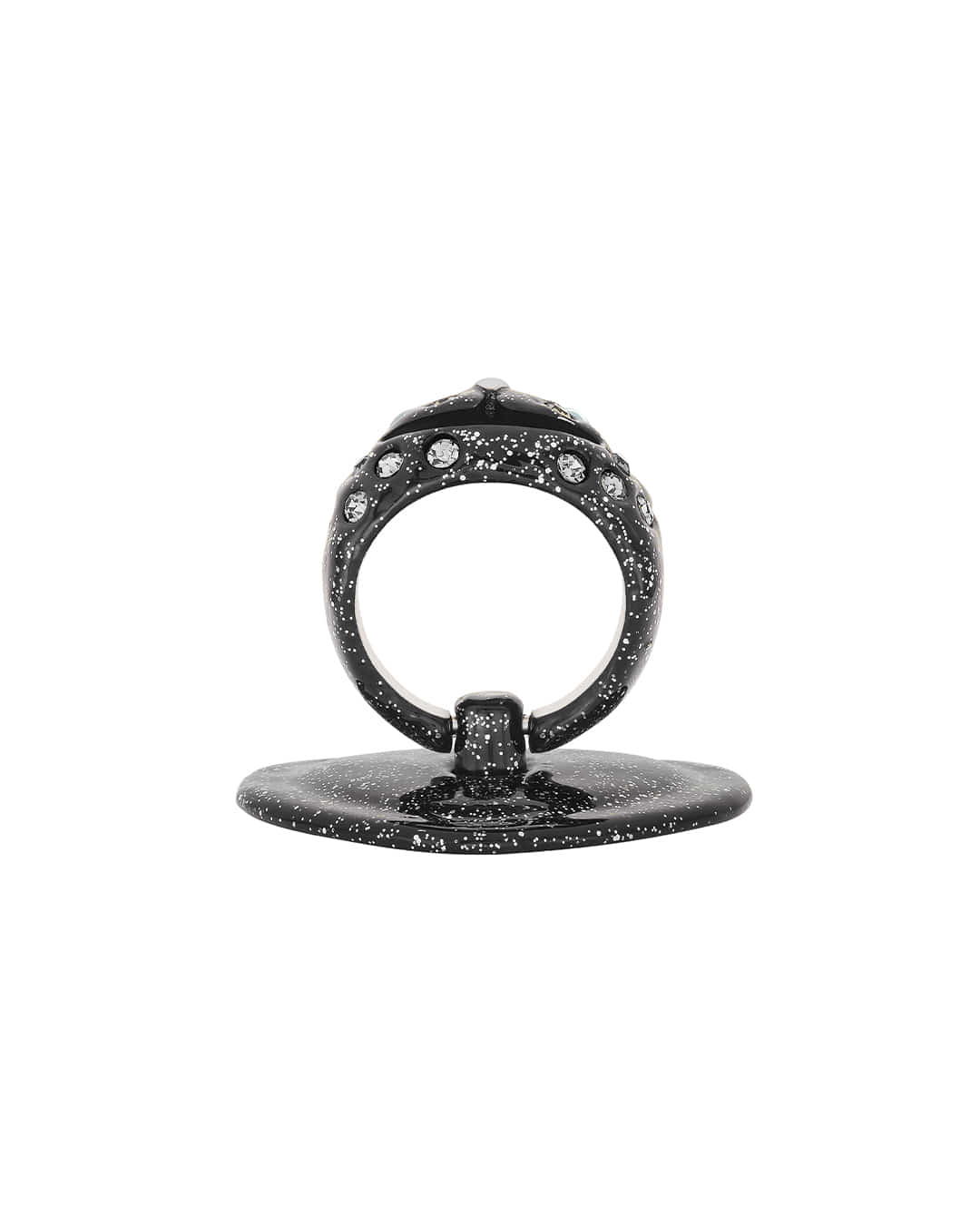 Stand Oil Princess Bear Grip Ring — Glitter Black