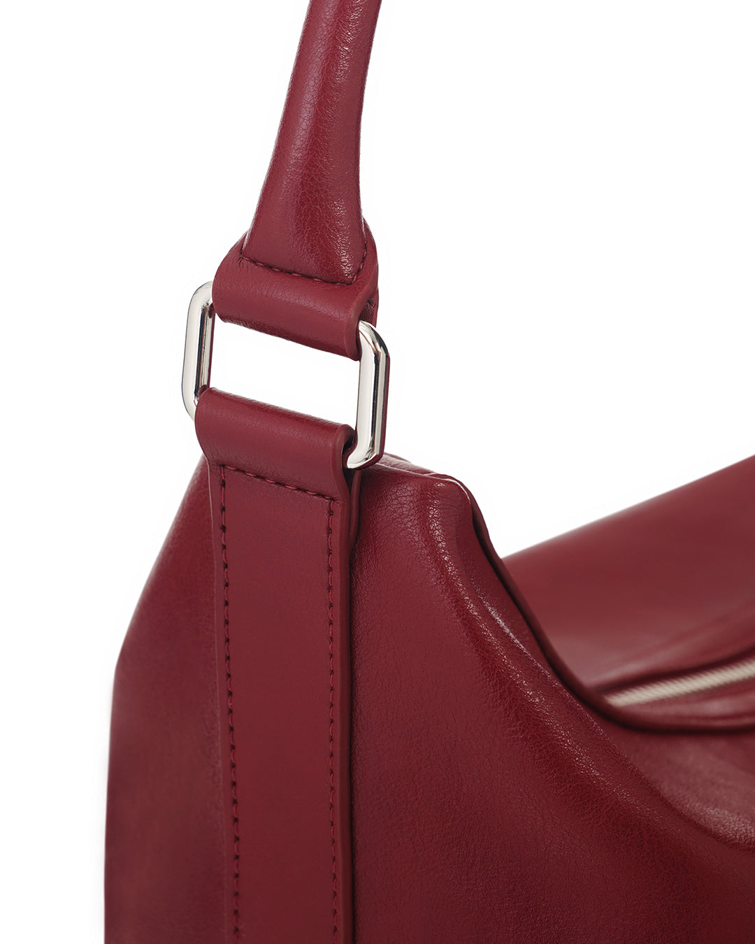 Stand Oil Mushy Bag — Nubuck Slouch Tote — Red wine