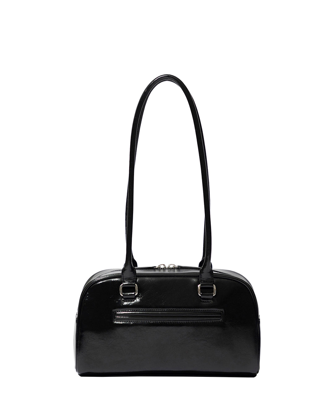 Stand Oil Chubby Bag — Quilted Bowling Crossbody — Black