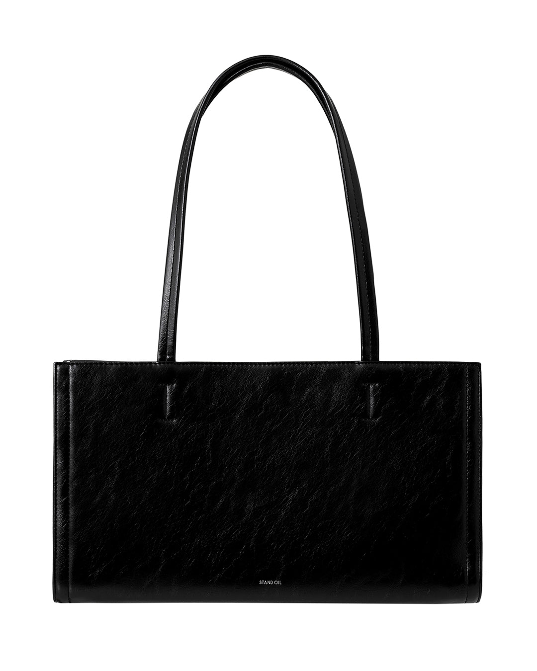 Stand Oil Oblong Bag — Structured Shoulder — Black