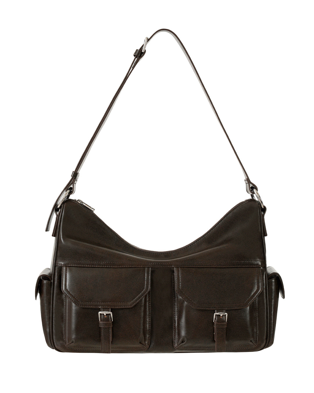 Stand Oil Joey Bag — Structured Crossbody — Maroon