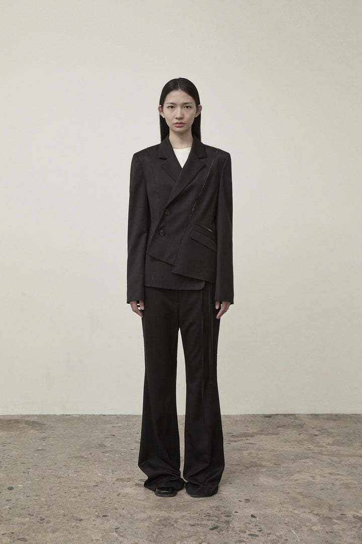 Matin Kim Cut Out Point String Trouser — Black