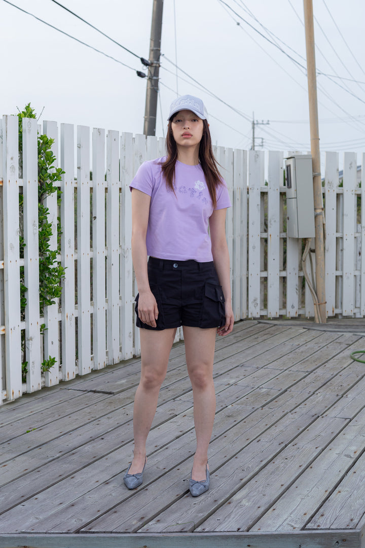 Matin Kim Bubbly Graphic Printing Top Lilac
