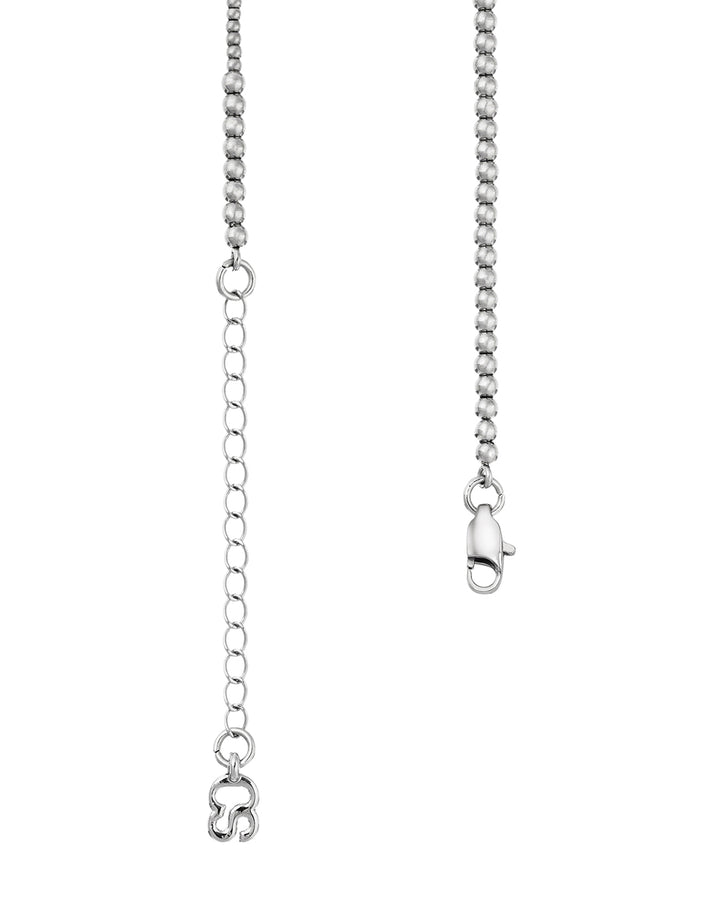 Stand Oil Ball Chain Mix Necklace — Silver