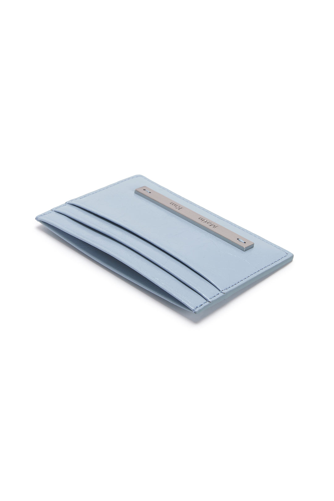 Matin Kim Glossy Card Wallet in Sky