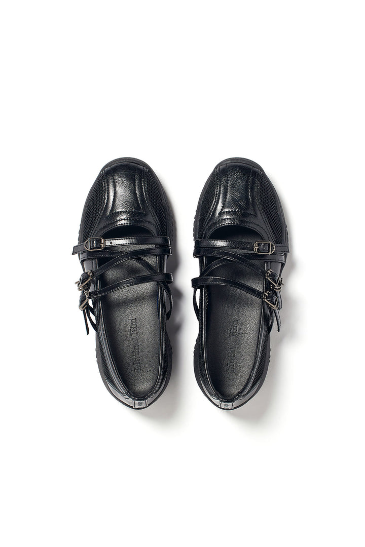 Matin Kim Mesh Mary Jane Sneaker — Black