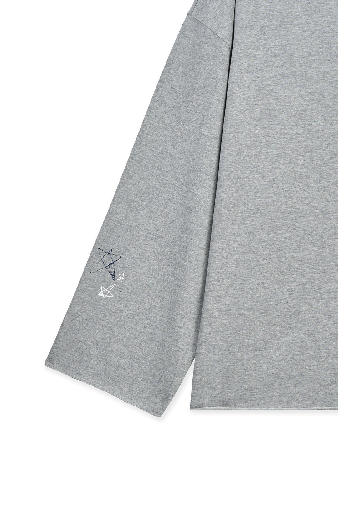 Matin Kim Raw Hem Boat Neck Top — Gray