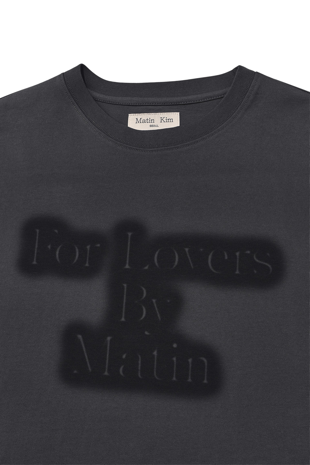 Matin Kim For Lovers Logo Point Top — Charcoal