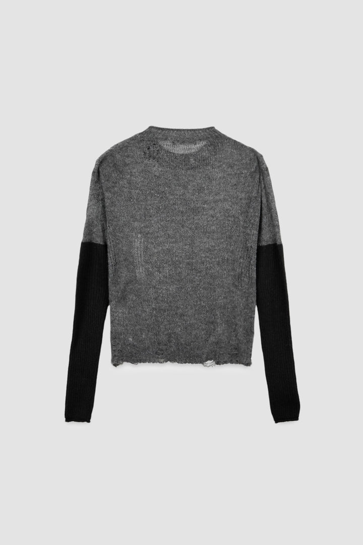 KIMMATIN Hand Warmer Layered Pullover — Charcoal