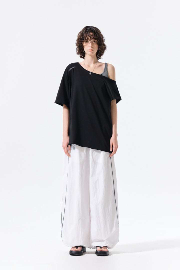Matin Kim 16 Logo Track Pants — White