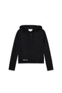 Matin Kim Button Hoody Raglan Knit — Black
